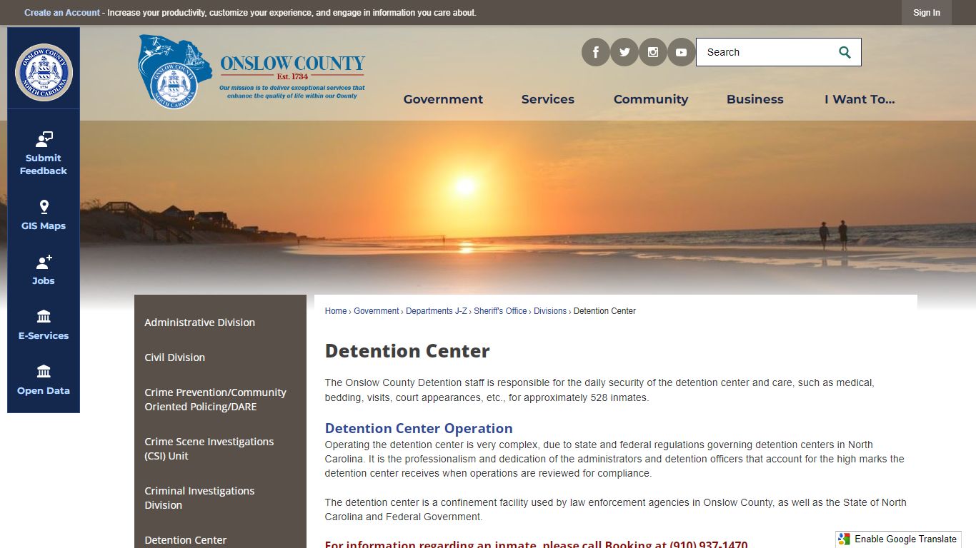 Detention Center | Onslow County, NC